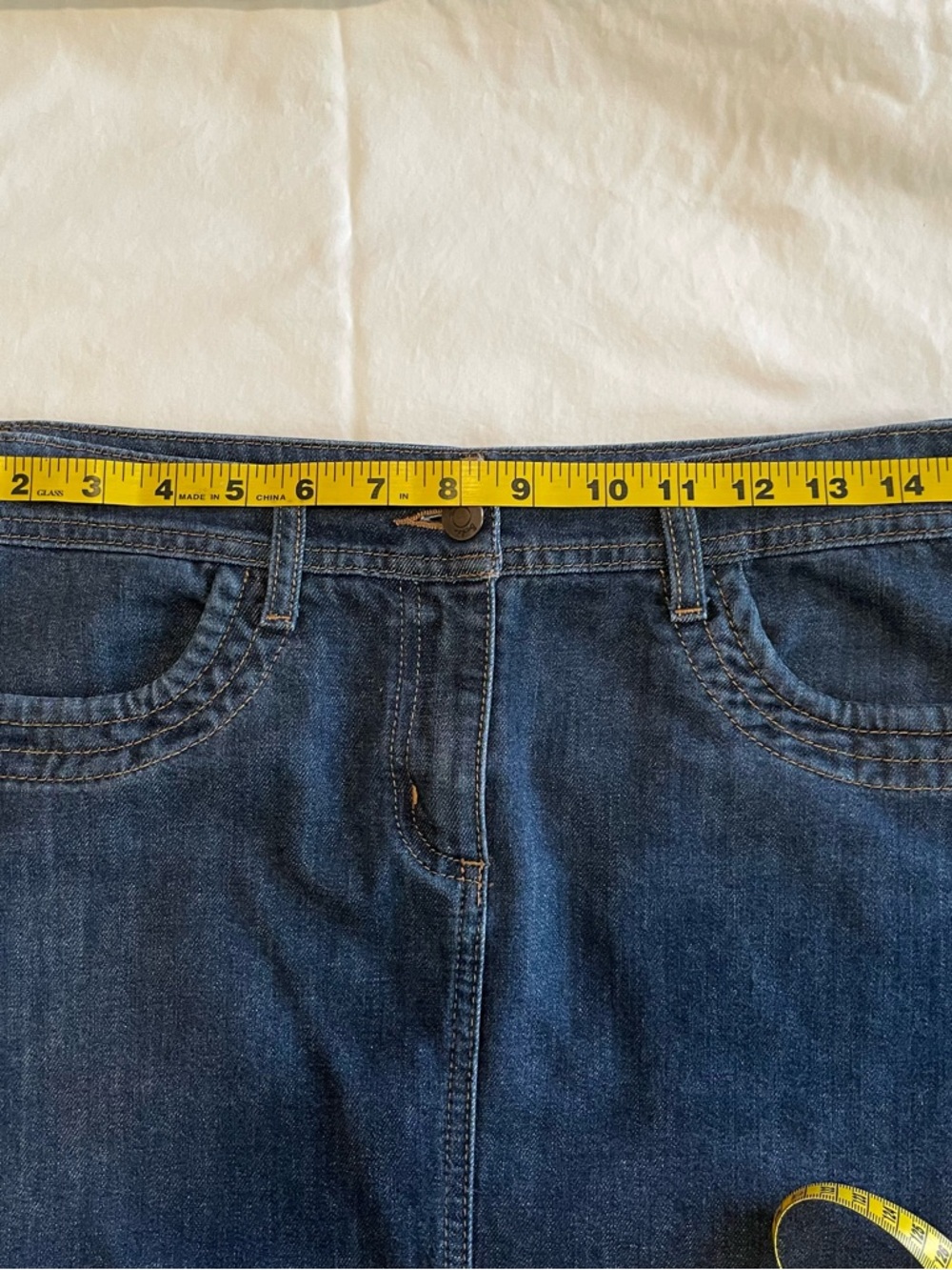 Boden Classic Dark Blue Denim Skirt - Women - Picture 5 of 7